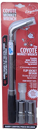 Coyote Monkey Wrench - Telescoping Lug Wrench - With Thin Wall Sockets
