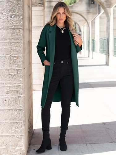Image of ANRABESS Womens Cardigan Sweater 2026 Fall Outfits Knitted Lapel Long Coats Coatigans