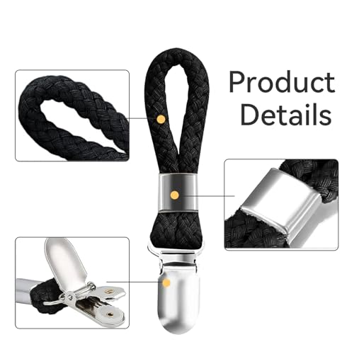 4 Stück Handtuchklammern,Aufhänger für Handtücher,Handtuch Clips zum Aufhängen,Handtuchklammer,Handtuchaufhänger Clip,Schlaufen Schwarz Handtuch Klammer Clips,Handtuch Klammer,für Hängende Handtücher