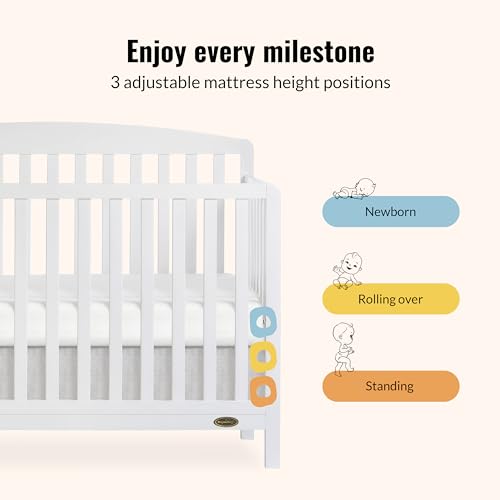 Image of Dream On Me Odelle 5-in-1 Convertible Full Size Baby Crib, GREENGUARD Gold