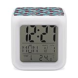 Crowing Rooster Digital Alarm Clock Glowing Night Light Easy Setting Nap Timer Display Time Date Temperature