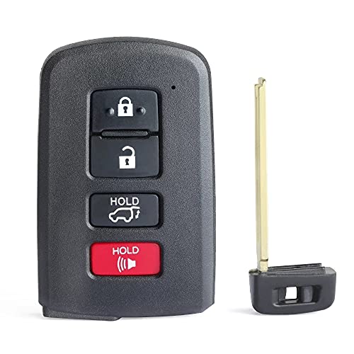 Clé intelligente de rechange Keymall à 4 boutons avec puce HYQ14FBA pour SUV