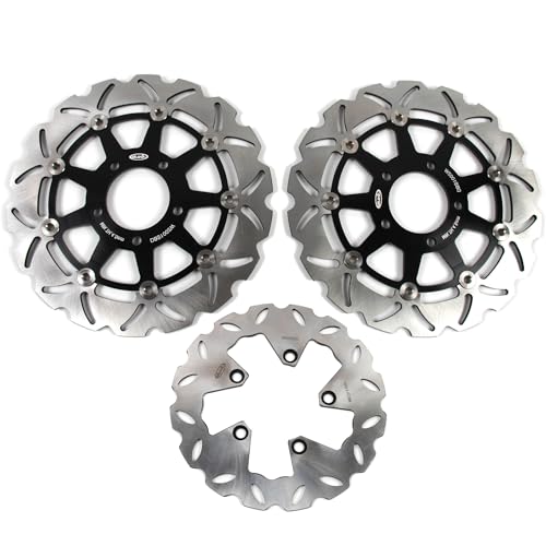 Rotors de frein Suzuki GSX 600 750 F haute dissipation thermique kit complet noir