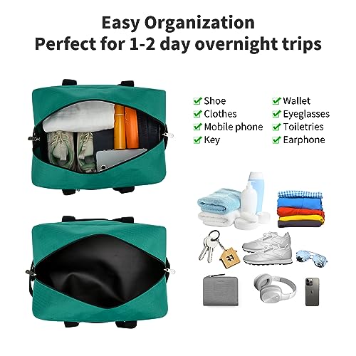 Image of Apenze Small Gym Bag 14 inch lightweight Carry On Mini Duffel Bag for Travel Sport - Green