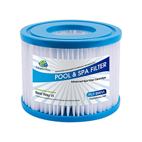 Filters4you- F4Y- PLF-BWVI Pool Filter Replacement for Model 90424E, 58239, 90352E, 58323, 58323E & Other Hot Tubs Filter Cartridges, 1 pack