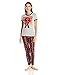 Marvel Women's Deadpool Kawaii T-Shirt and Jogger Set, Heather/Black, Large