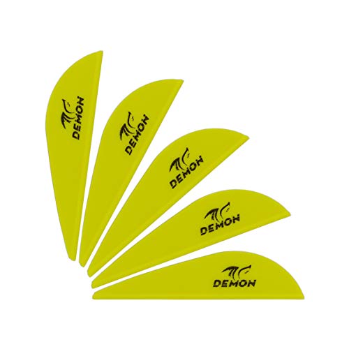 Letszhu Arrows Vanes 2.5 Inch Plastic Fletches Vane Diy Archery Arrow For Hunting Targeting (39 Pack) (Lemon Yellow) #TOP6