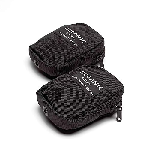 Oceanic Pair of BIOLITE Tank Band Non-DUMPABLE Weight Pockets