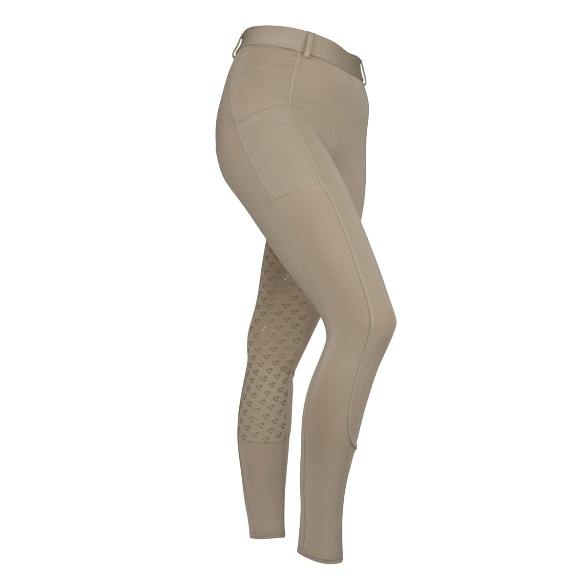 Shires Aubrion Albany Womens Horse Riding Tights - in Beige Large, Beige