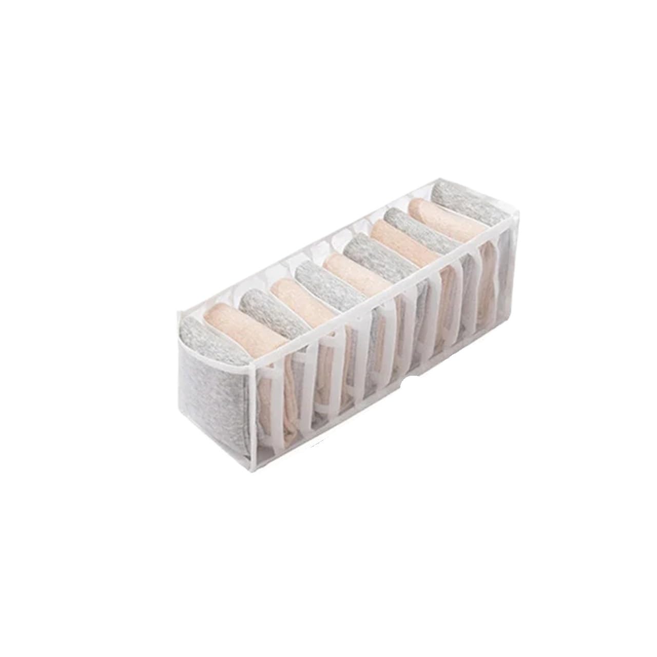 WYQXTY Wardrobe Socks Storage Organiser Underwear Sock Bra Pants Storage Box for Drawer Wardrobe Multiple Grids(11 grids)