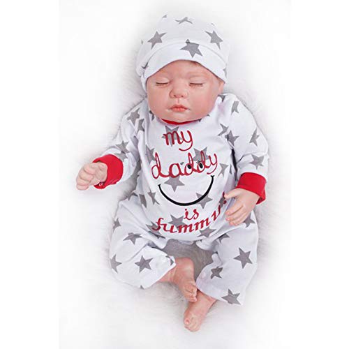 Nicery Baby Reborn Silicona Muñecas Vinilo de Suave para Niños y Niñas Cumpleaños 20-22 Inch 50-55 cm Juguetes Reborn Baby Doll gx55-324oes