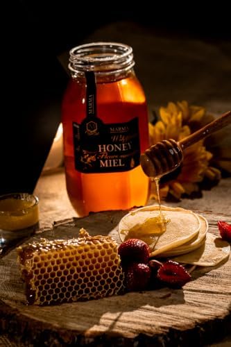 HONIGMA® Marma Wildflower Honey | Authentic Raw Honey from Ukraine | 100% Pure, Unpasteurized & Fully Crystallized | 1000g/35.2oz | Naturally Solid Texture | Pack of 2 — view 4