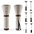 HAMLER Patio Heater Covers, Outdoor Heater Covers Waterproof with Zipper, Outdoor Patio Heater Cover Fits up to 95"H x 34"W x 19"W, Heavy Duty Heater Covers for Standing Heater, Brown & Beige