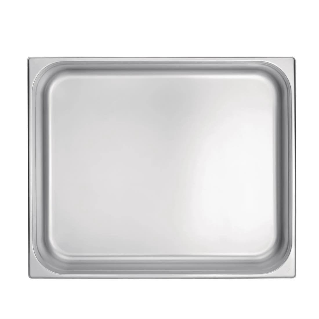 Vogue K804 acero inoxidable 2/1 Gastronorm Pan, 100 mm