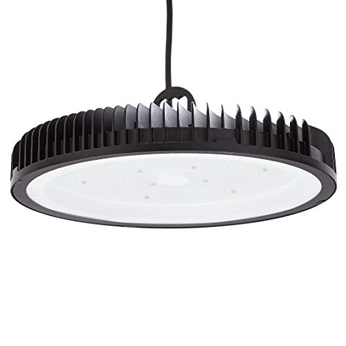 AmazonCommercial LED ECO UFO High Bay, 240 Watt, 30000 Hours, Dimmable 0-10V, 24000 Lumens, ETL Certified, Daylight, 1-Pack