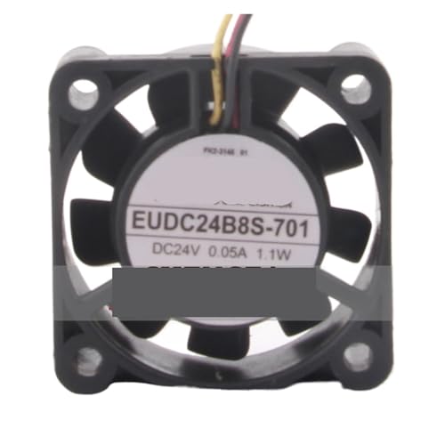 Ventilateur de refroidissement 4010 DC24V silencieux EUDC24B8S-701 triphasé 40mm