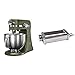 Electrolux EKM5550 Impastatrice, 1200 W, Acciaio, Verde + Accessorio Sfogliatrice