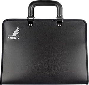 Kangaro Zeichenmappe A4 schwarz mit Griff