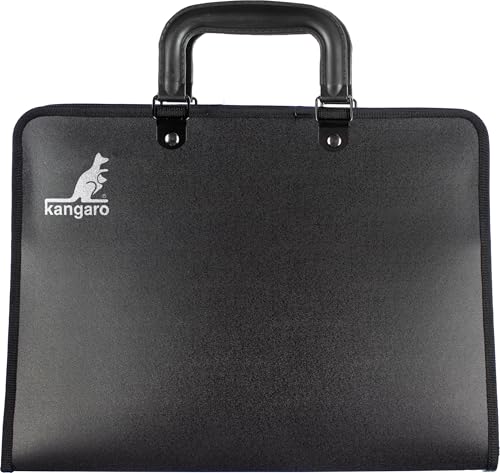 Carpeta de dibujo Kangaro A4 negro con asa