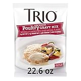 Trio Low Sodium Poultry Gravy Mix, Dehydrated Foods, Low Sodium Foods, 22.6 oz Bag