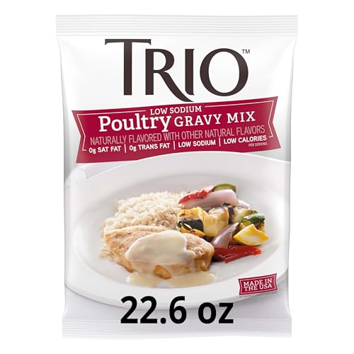 Trio Low Sodium Gravy, Poultry, 22.6-Ounce