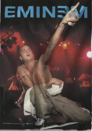 Heart Rock Original Eminem Live Flag, Fabric, Multi-Colour, 110 x 75 x 0.1 cm