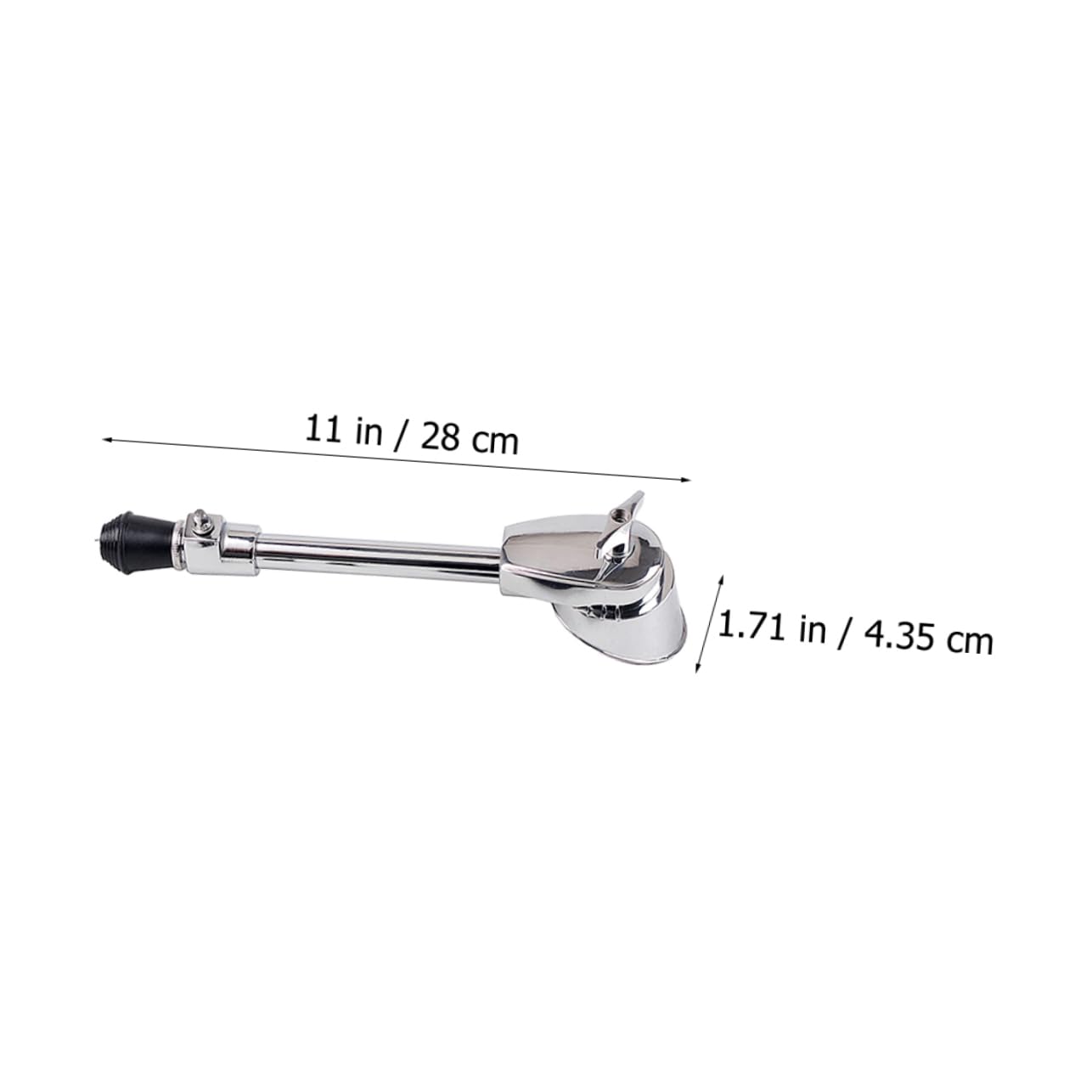 VICASKY Juego de Patas de Bombo Ajustables de Acero Inoxidable Plata, Soporte de Caballete Inferior Fácil de Transportar para Instrumentos de Percusión