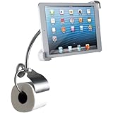 CTA Digital Wall-Mount Bathroom Stand for iPad and Tablets with Paper Holder (PAD-WBS)