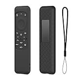 Silicone Protective Case for Samsung Smart Solar Cell Remote Control BN59-01432A BN59-01432J BN59-01432B BN59-01432 2023 TM2360E, Anti Slip Shockproof Silicone Cover with Lanyard (Black) -  XGYCYXM