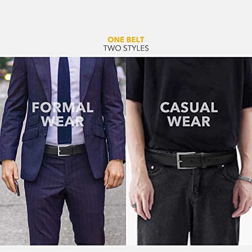 Image of ZORO Men's Vegan Leather Belt for Men | (Black /Brown) | Sizes on upto 28 to 46