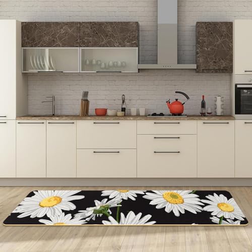 Tapis de cuisine antidérapants lot de 2 tapis absorbant lavable camomille - 3
