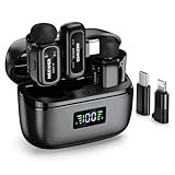 NEEWER KM19 Micrófono Inalámbrico Solapa Ligero, Compatible con iPhone Android Phone PC