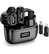 NEEWER KM19 drahtloses Lavalier Mikrofon, 48kHz/24 Bit, 30h Akkulaufzeit, 3 stufige Geräuschunter...