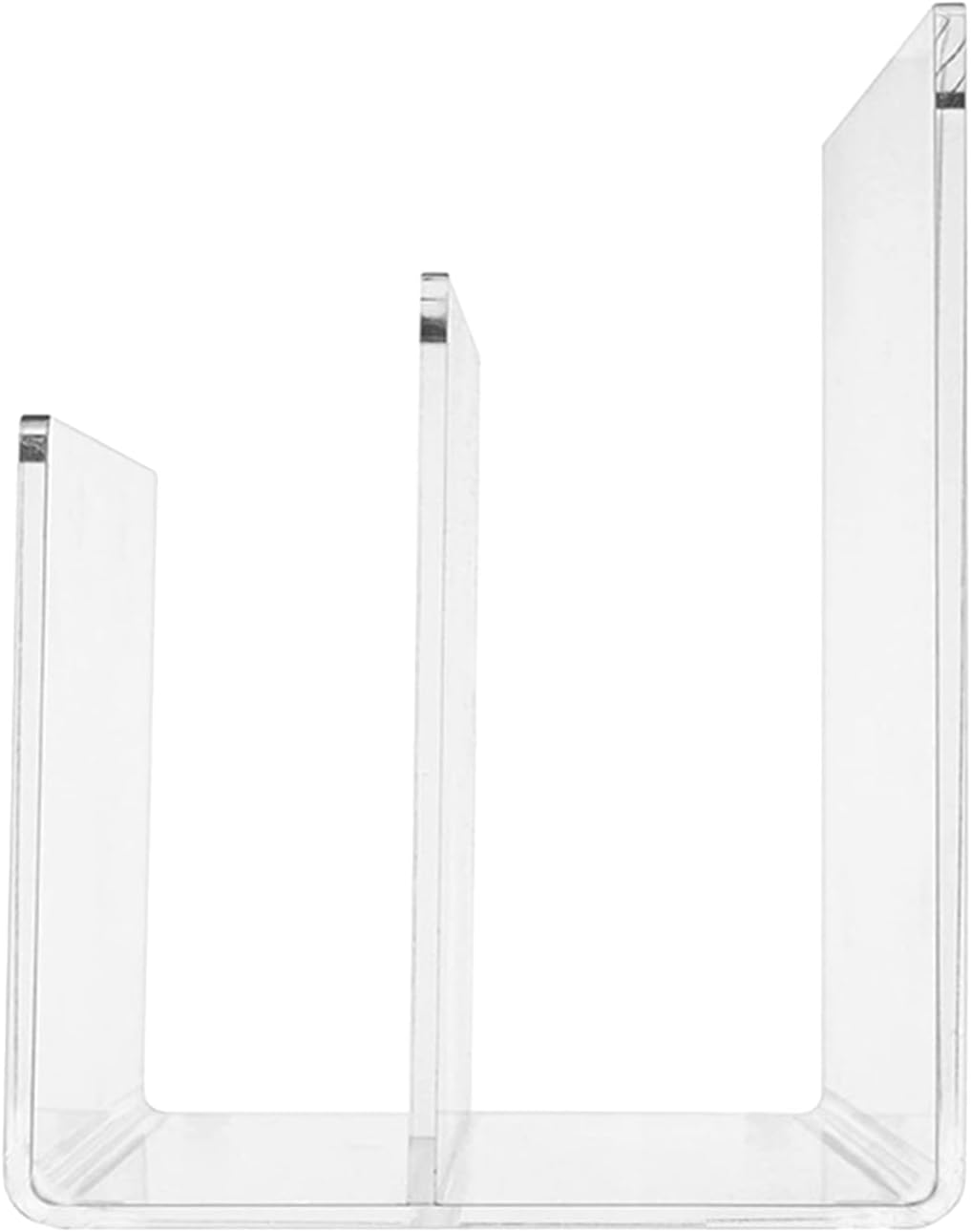 デスクファイルの主催者アクリルフォルダーソルター2コンパートメントオフィススクールおよび自宅で使用するアクリルホルダーソルタードキュ