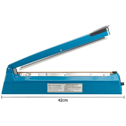 Youyijia 12" 300mm Impulse Heat Sealer Portable Sealing Machine Balloon Heat Sealer Machine Mylar PP Plastic Bag Sealer Food Film Manual Pressure Sealer