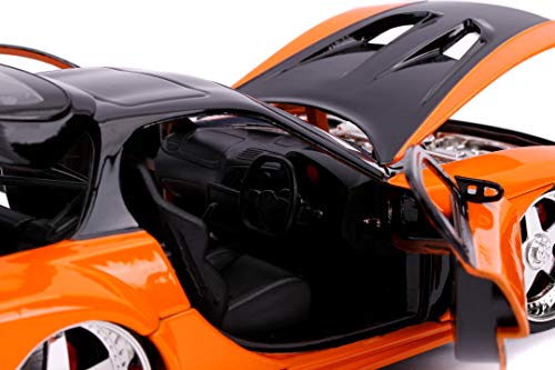 Mazda RX-7 metálico naranja 1:24 puertas abribles miniatura 5
