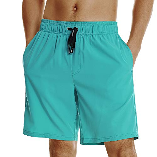 Image of HOdo Mens Swim Trunks with Mesh Liner 9 inch Quick Dry Swim Shorts Bathing Suits for Men Swimwear Board Shorts wiht Pockets