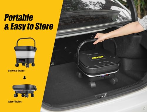 ZMULB Portable Pressure Washer, Cordless Power Washer with 3.2Gal Water Tank, 522 Max PSI, 23FT Hose, 20000mAh Lithium Battery, 6 in 1 Nozzle, for Cars/Camping/Home/Outdoor thumbnail 5