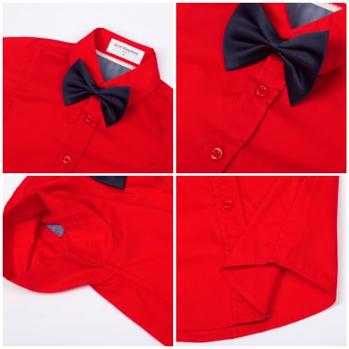 Image of Mud Kingdom Little Boys Dress Shirts Short Sleeve Cute Summer