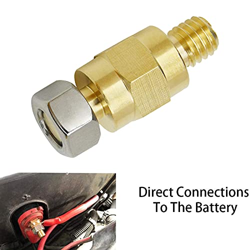 Niteguy Side Post Battery Terminal Bolt Compatible With Gm And Other Accessories To Battery,Standard Side Post Battery Terminal 3/8 16 Stud Extender Extension (2 Pack) #TOP3