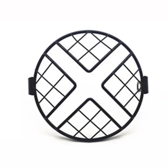 Protector faros delantera de motocicleta para rejilla faro de 6,5 7