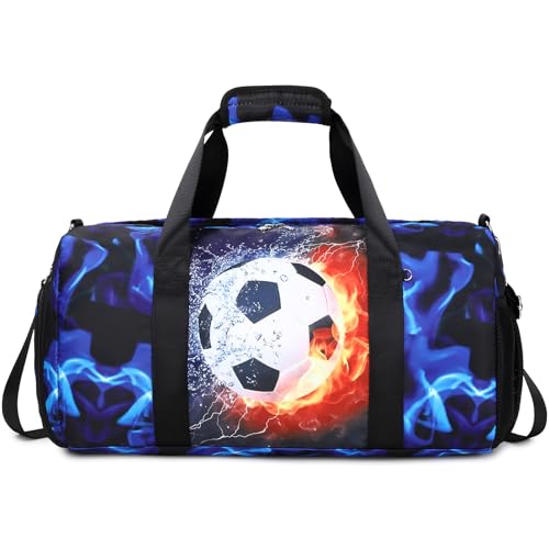 Bolsa de Deporte Niños Bolsos de Gimnasio Bolso de Viaje Niño 25L Bolsa Deportiva para Fútbol, Baloncesto,Gimnasia, Natación o Tenis