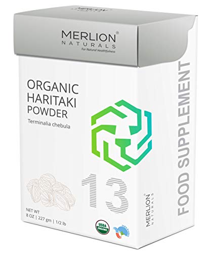 Haritaki Powder by Merlion Naturals | Terminalia chebula | for Detoxification & Rejuvenation (8 OZ)