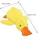 Pureadee Mellow Dog Calming Duck, The Mellow Toy with Quacking Sound for Indoor Dog-Yellow