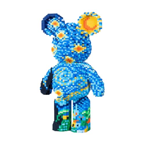 dOHOb Starry Bear Building Block 9435 Pieces 50cm Height Storage Chest Design