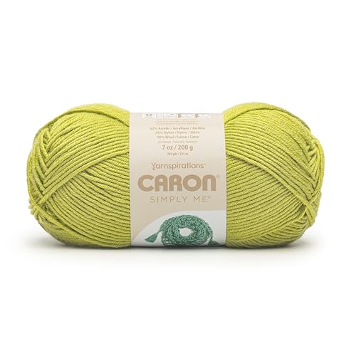 Image of Caron Simply Me, Soft Bulky Yarn for Crocheting, Olive Quartz, 2-Pack