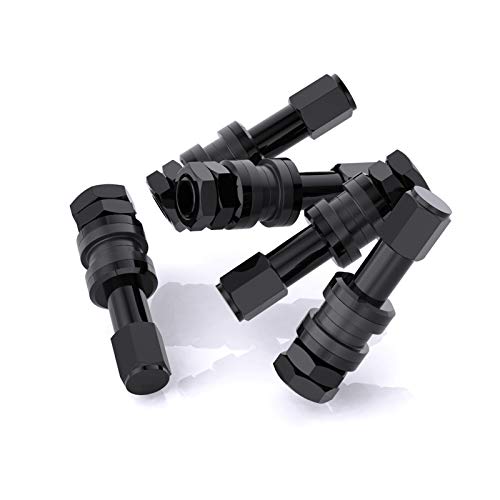 Ckauto 5 Pcs Vs43/Tr43E Tubeless Metal Clamp-In Valve Stems, Black Finish #TOP4