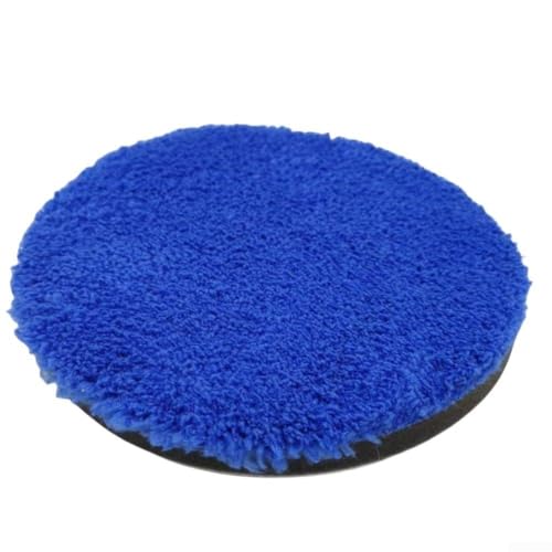 Startbuymore - Microfiber Wax Collector Pad for Car Detailing with Self Backing, Paint Polishing Sponge for DA/RO Polisher, Suitable for Car, Boat, Motorbike Waxing and Polishing (5 inch 125mm)