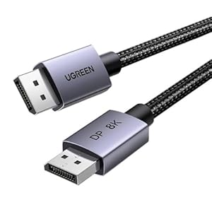 UGREEN 8K Displayport Kabel 1.4 8K 60Hz 4K 240Hz, VESA-Zertifiziert, Aluminium DP kabel 32.4Gbps Kompatibel mit HDR, FreeSync, G-Sync, DSC 1.2, HDCP 2.2 für PC, HDTV, Monitor, Grafikkarte(2M)