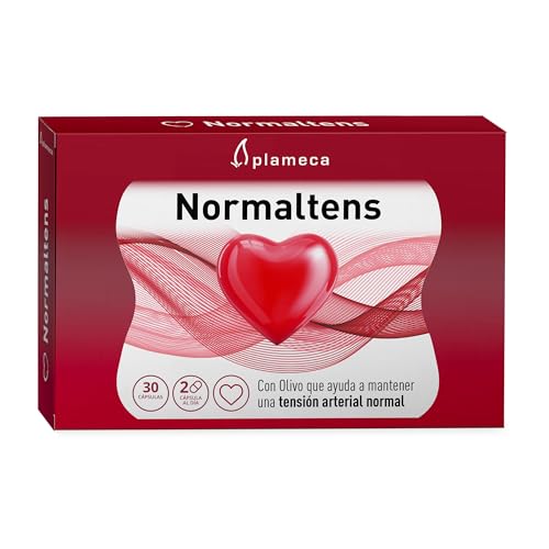 Plameca Normaltens, para el Mantenimiento de la Tensión Arterial - Hipotensor, Diurético y Cardioprotector - Fórmula con Olivo + Espino Blanco + Ortosifón + Ajo Negro y Coenzima Q-10-30 Cápsulas